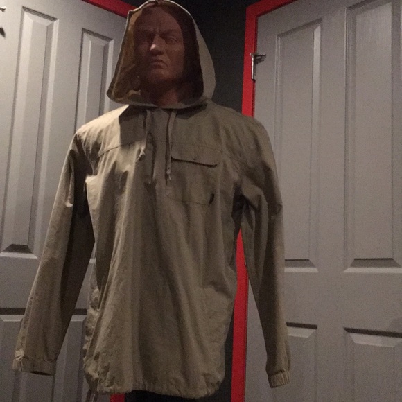 Empyre King Dark Khaki Woven Ripstop Hoodie XL - Picture 2 of 5